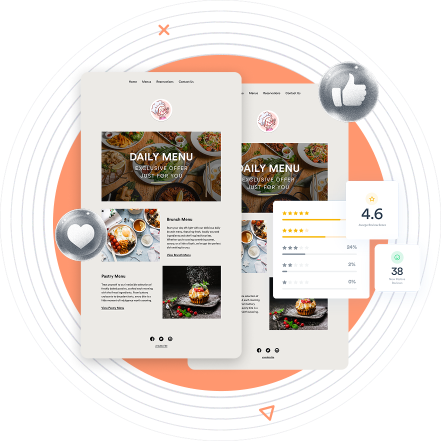 Beambox graphic showing AI Email Marketing Template